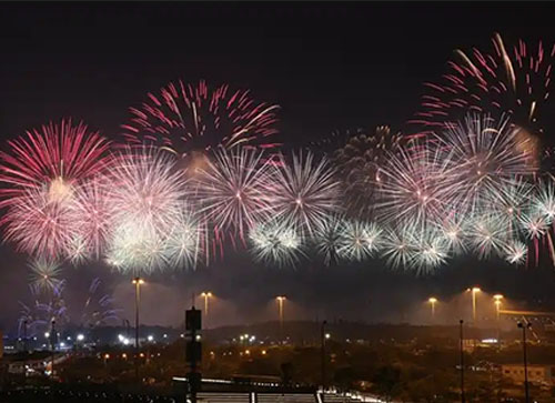 兴安县焰火晚会